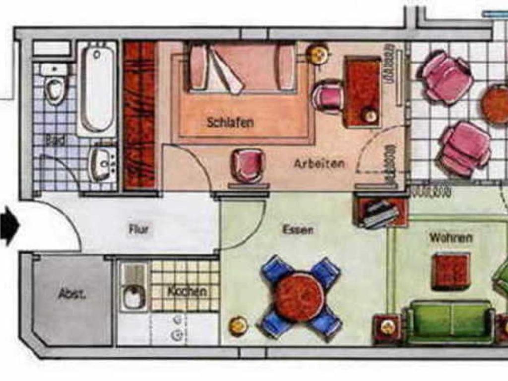 2 Raum Wohnung Morgensonne Mit Balkon Sellin  Extérieur photo